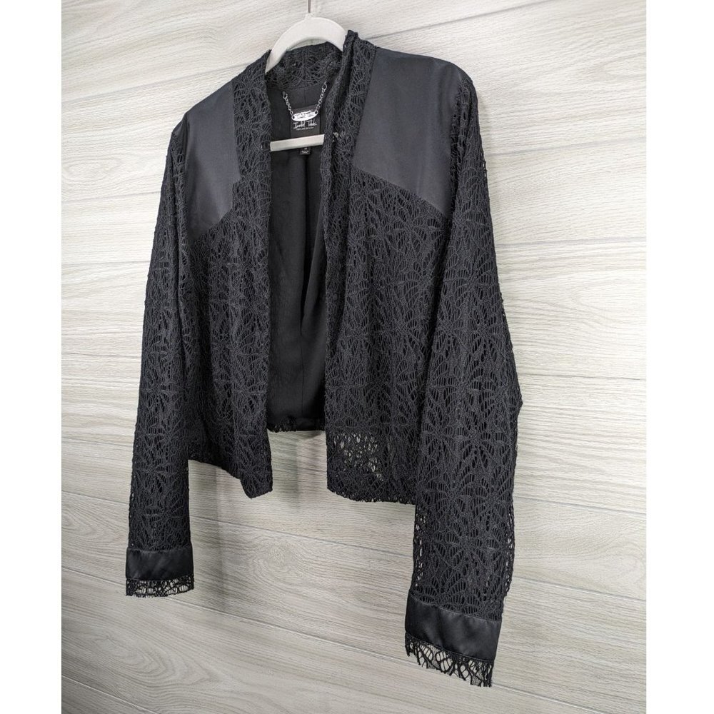 Isabel Toledo for Lane Bryant Lace & Satin Bolero Jacket - Picture 3 of 9